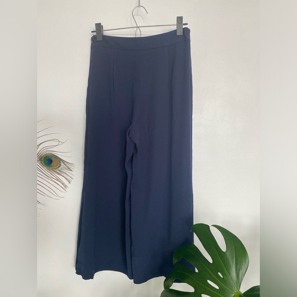Zara Basic Wide-Leg Pants, Size Small - Picture 3 of 6